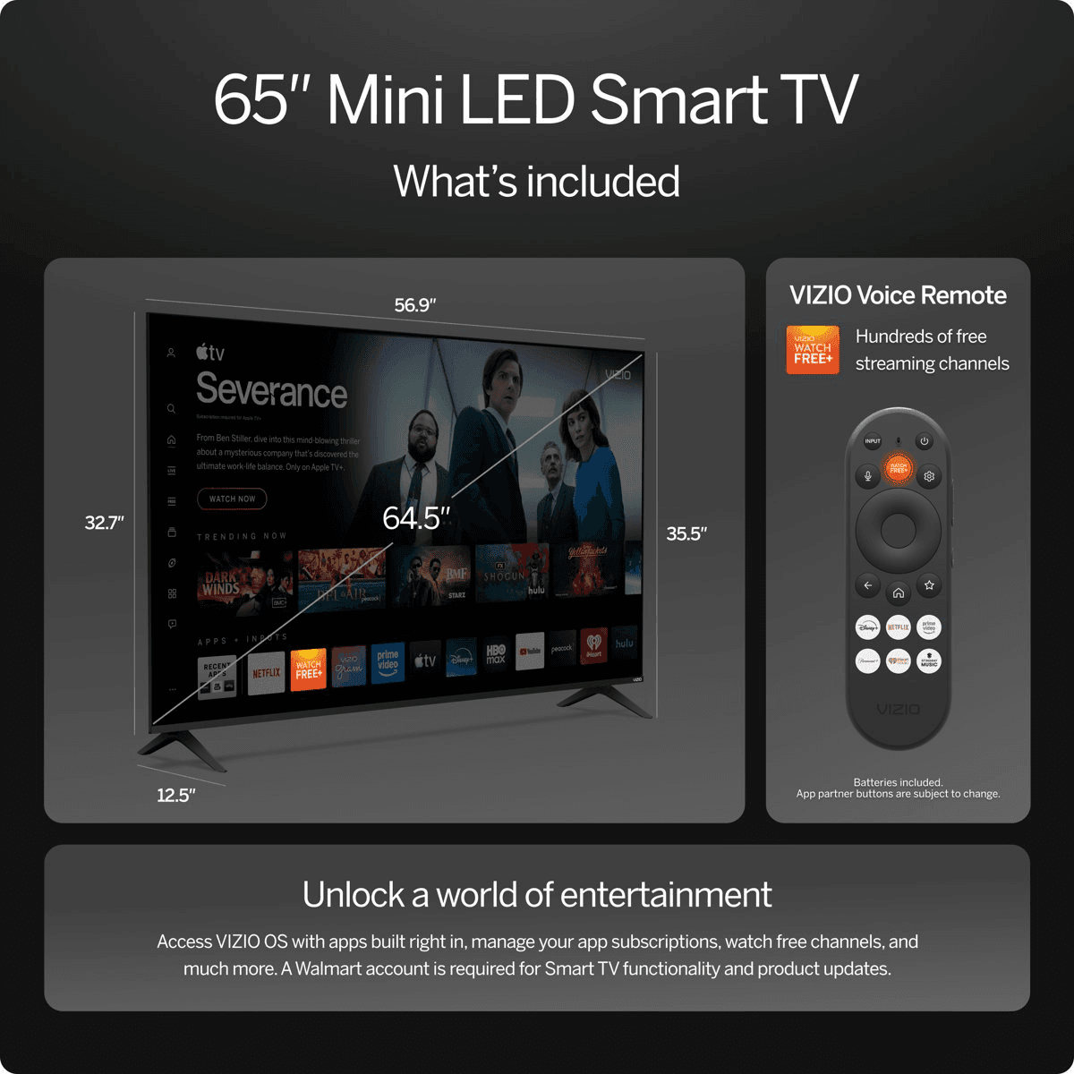 VIZIO 65-inch Mini LED Quantum 4K QLED Smart TV VQM65C-10 image 3
