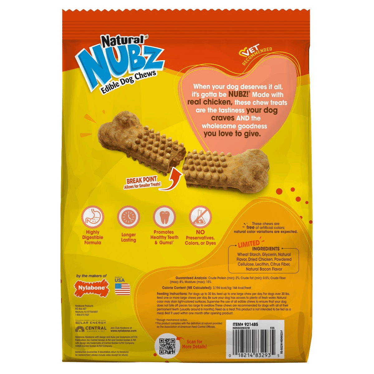Nylabone NUBZ Dog Chews, 44 Total Chews, 2-Pack image 3