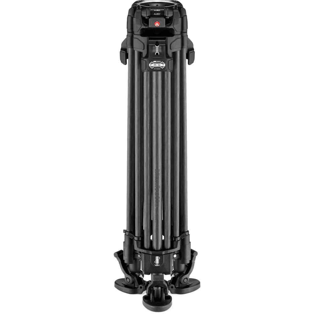 Manfrotto 645 FAST Carbon Fiber Twin-Leg Video Tripod image 2