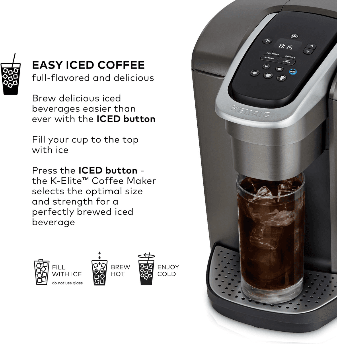 Keurig K-Elite Single-Serve Coffee Maker - Brushed Slate image 5