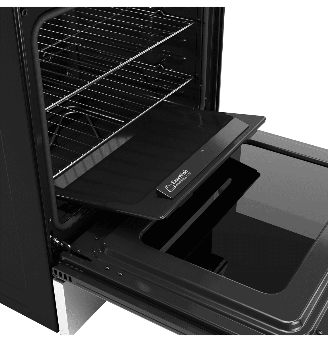 GE EasyWash 30-in 5-Burner 5.3-cu ft Air Fry Slide-In Electric Range image 4