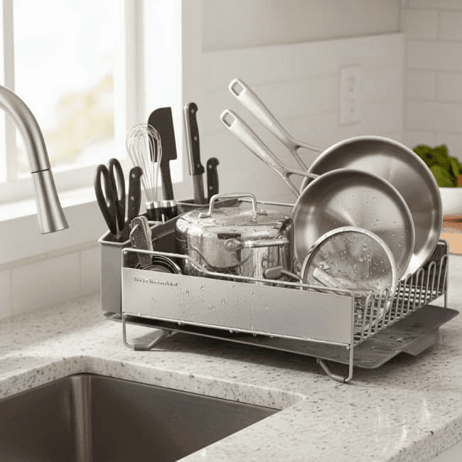 KitchenAid Full-Size Rust-Resistant Dish Rack image 2
