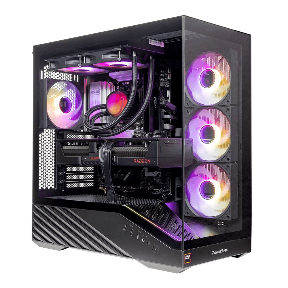 PowerSpec G764 Ryzen 7 9800X3D RX 9070 XT Gaming PC