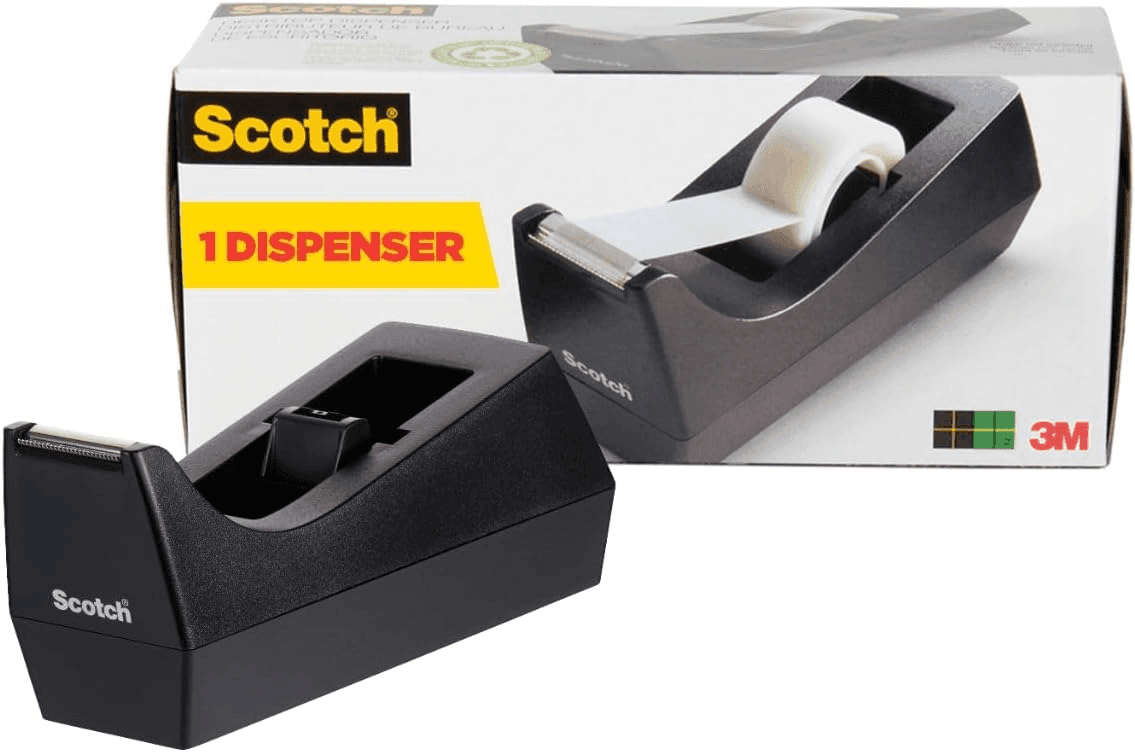 Scotch Classic Desktop Tape Dispenser - Black