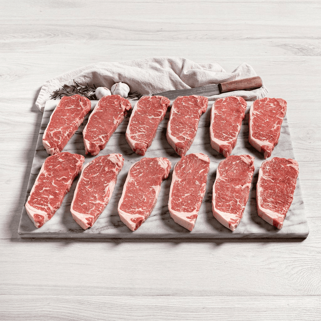 Rastelli's USDA Choice NY Strip Steaks - 12 Pack