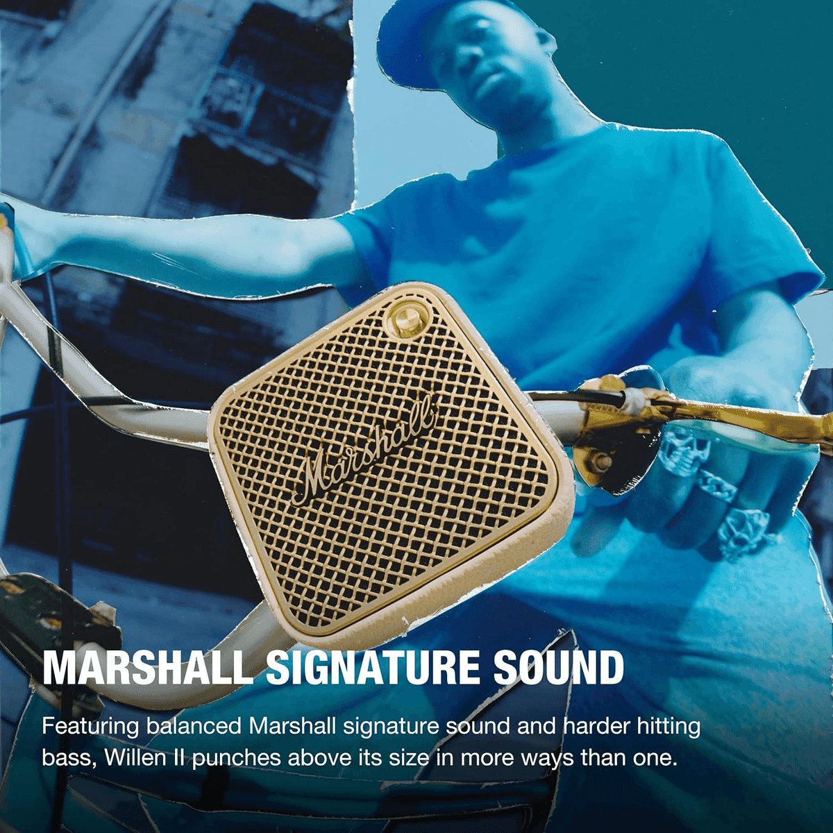Marshall Willen II Portable Bluetooth Speaker - Cream image 2