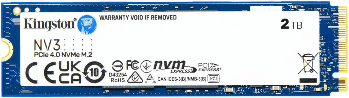Kingston NV3 2TB PCIe 4.0 NVMe M.2 SSD
