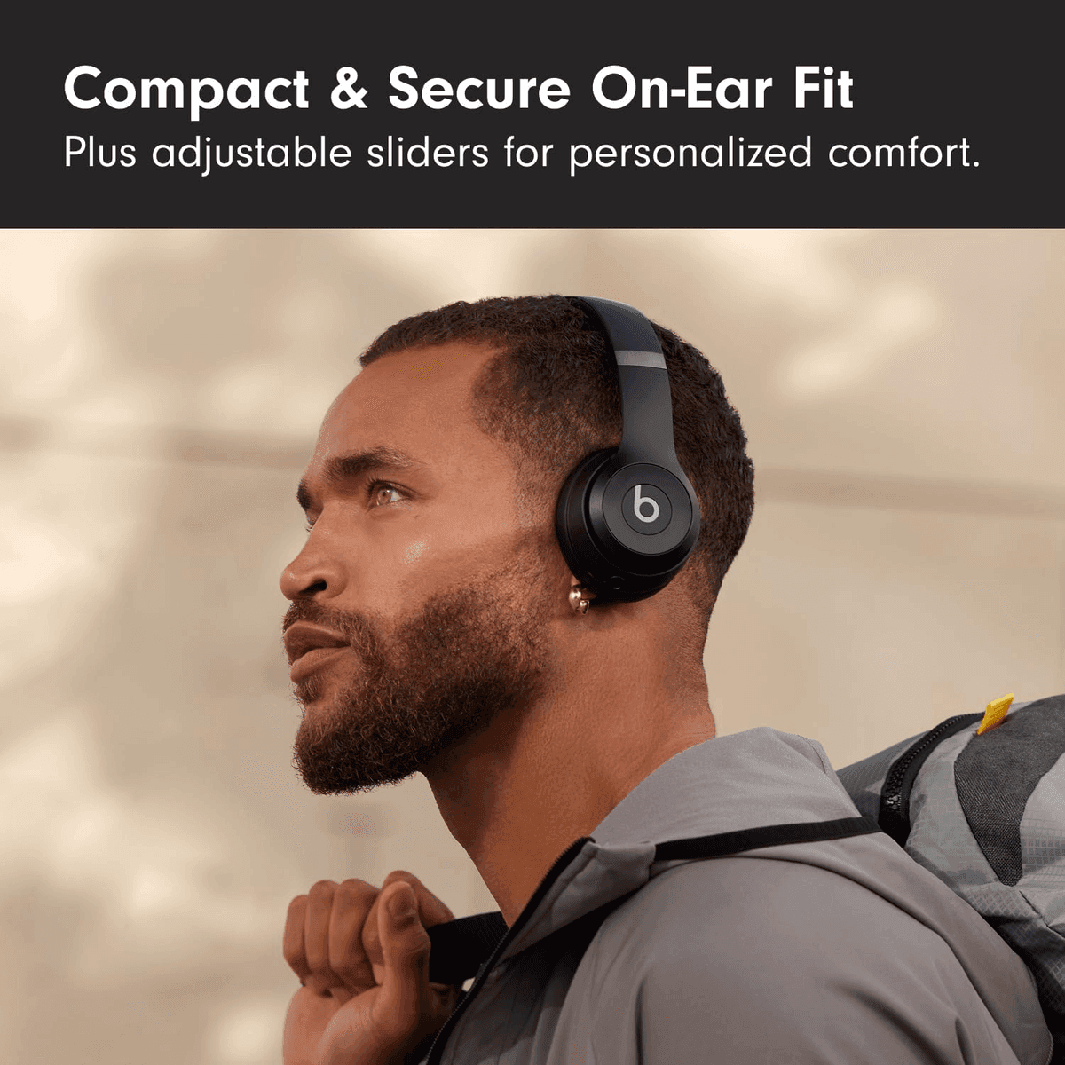 Beats Solo 4 Wireless On-Ear Headphones - Matte Black image 3
