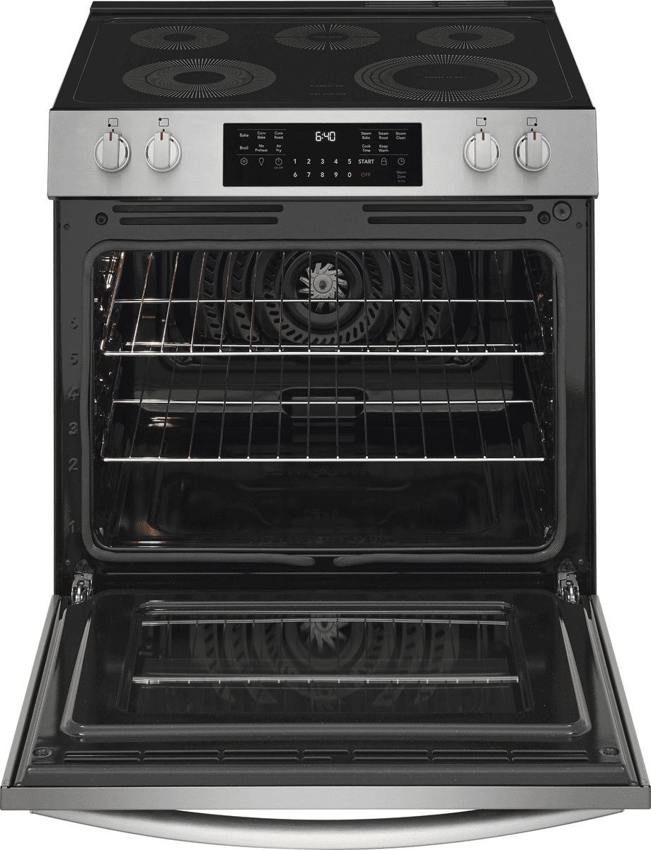 Frigidaire Gallery 30-in 5.3-cu ft Air Fry Convection Electric Range - Stainless Steel image 3