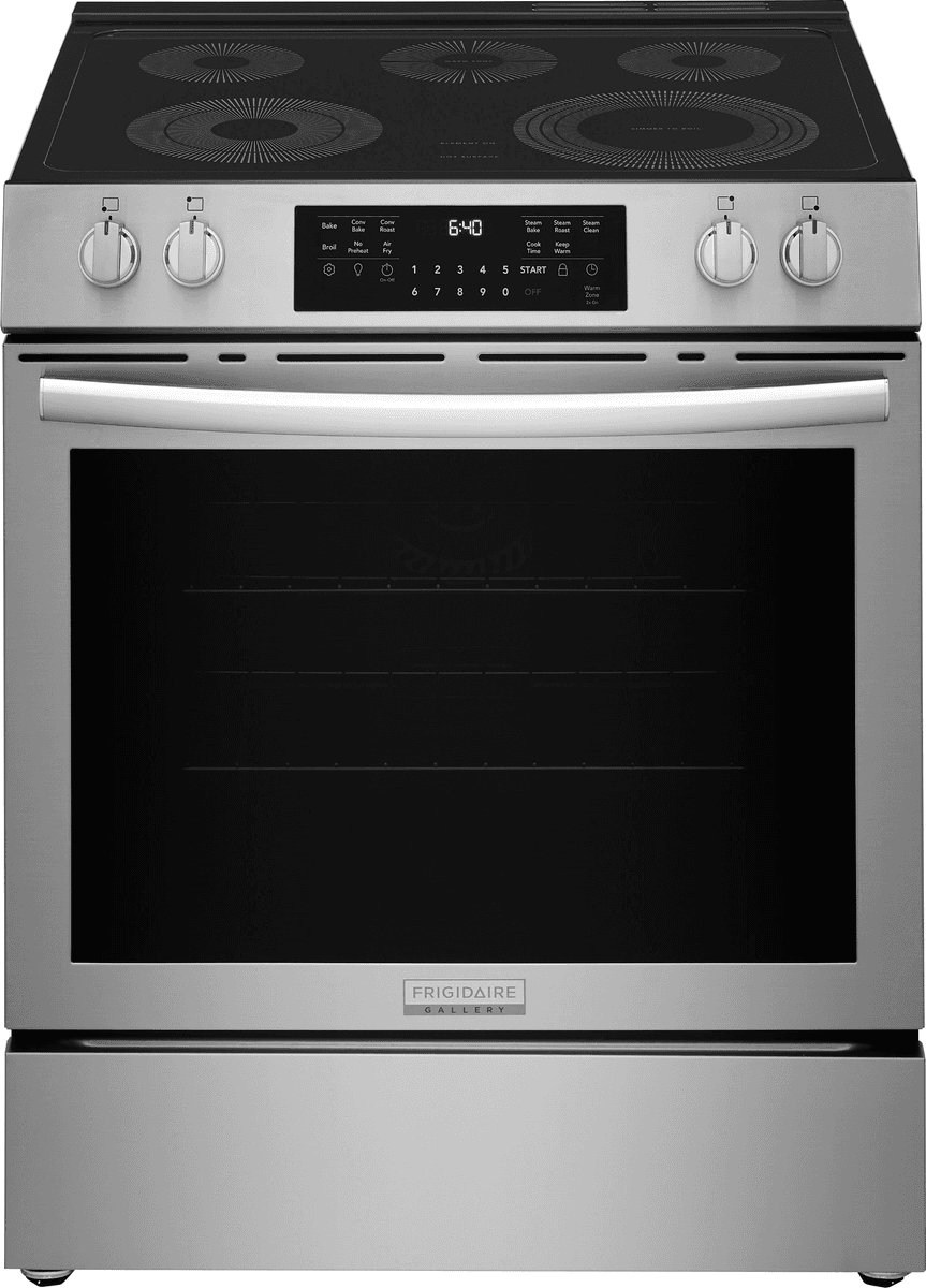 Frigidaire Gallery 30-in 5.3-cu ft Air Fry Convection Electric Range - Stainless Steel