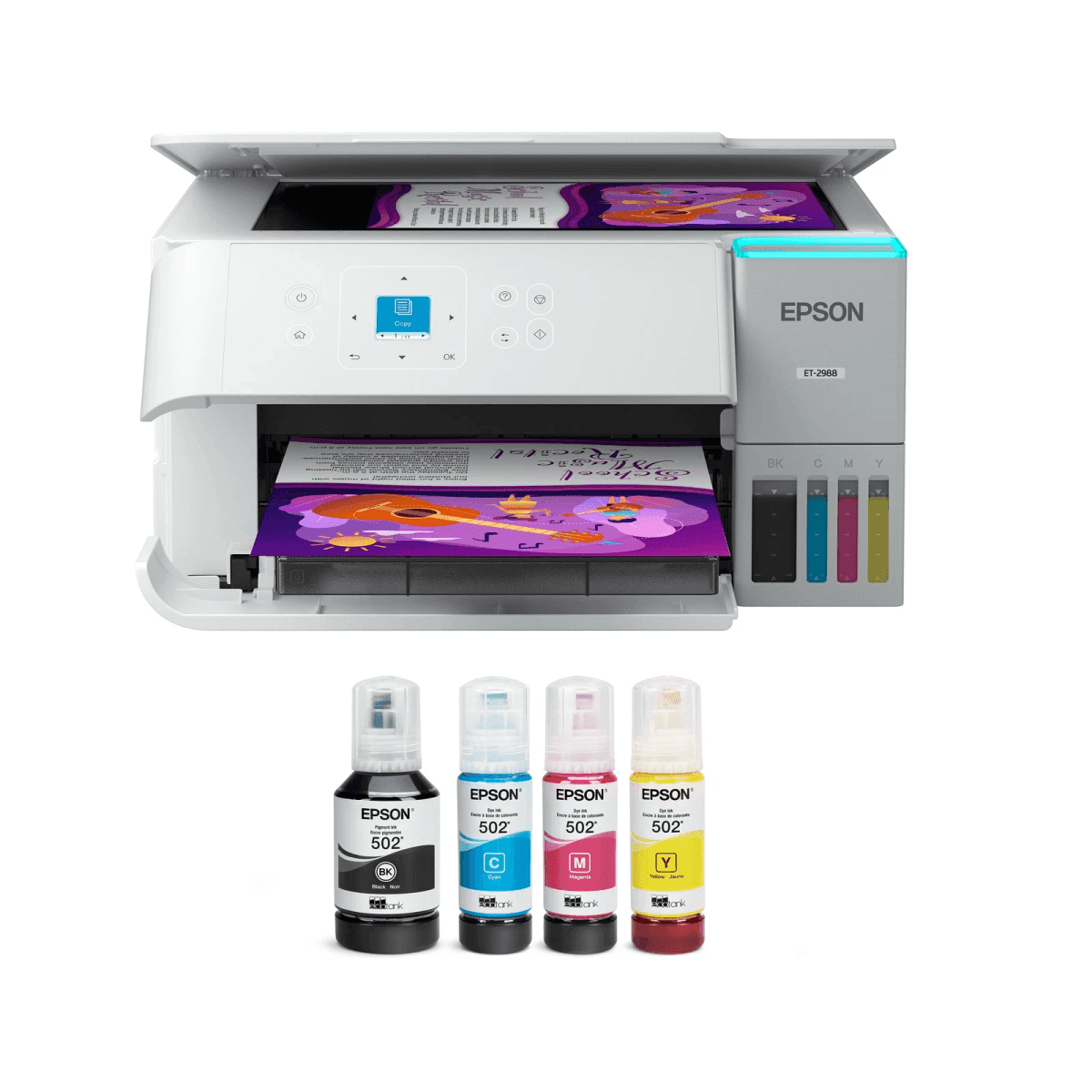 Epson EcoTank ET-2988 Printer, Certified Refurbished