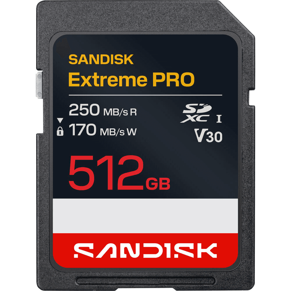 SanDisk 512GB Extreme PRO UHS-I SDXC Memory Card