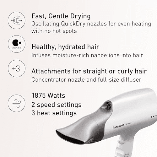 Panasonic Nanoe Salon Hair Dryer EH-NA67-W for $129.99 image 2