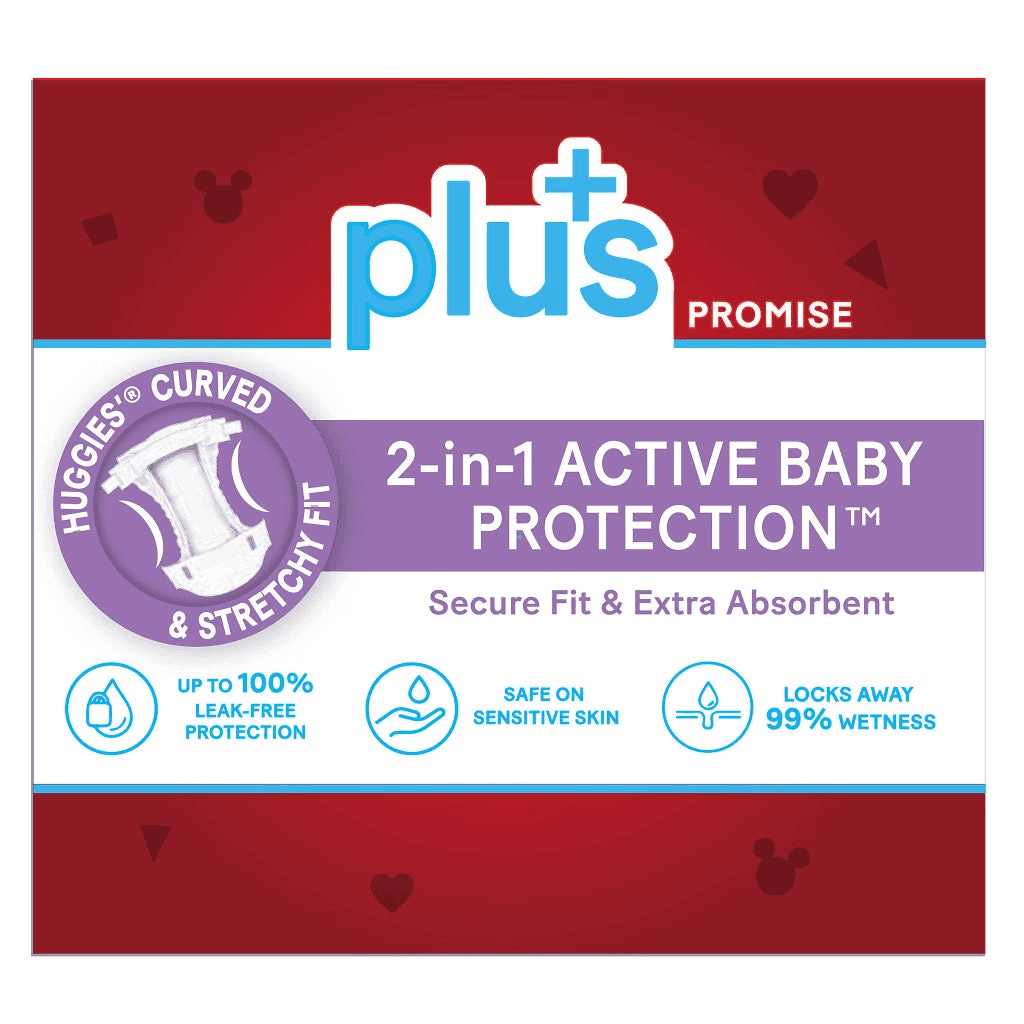 Huggies Plus Little Movers Size 3 Diapers - 204 Count image 2