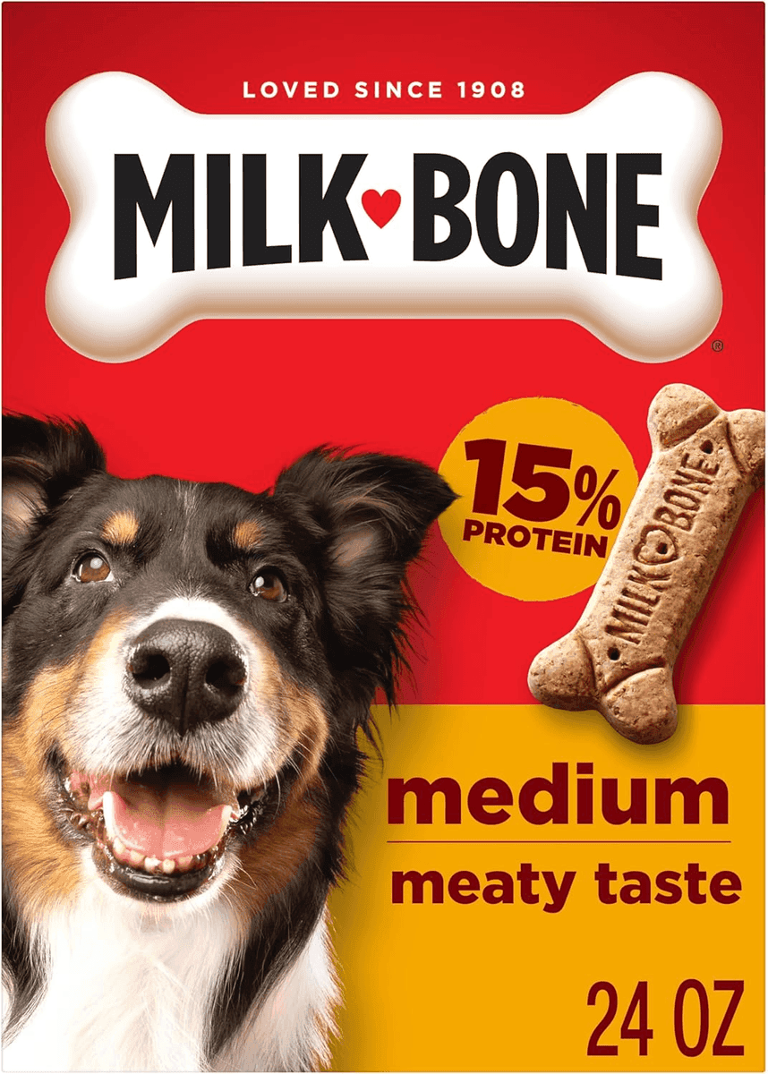 Milk-Bone Medium Crunchy Dog Treats 24 oz for $2.98