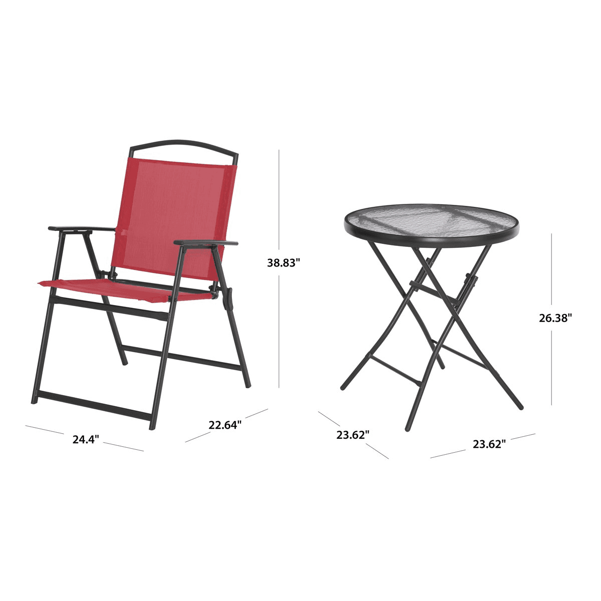 Mainstays Albany Lane 3-Piece Outdoor Bistro Set for $55 image 4