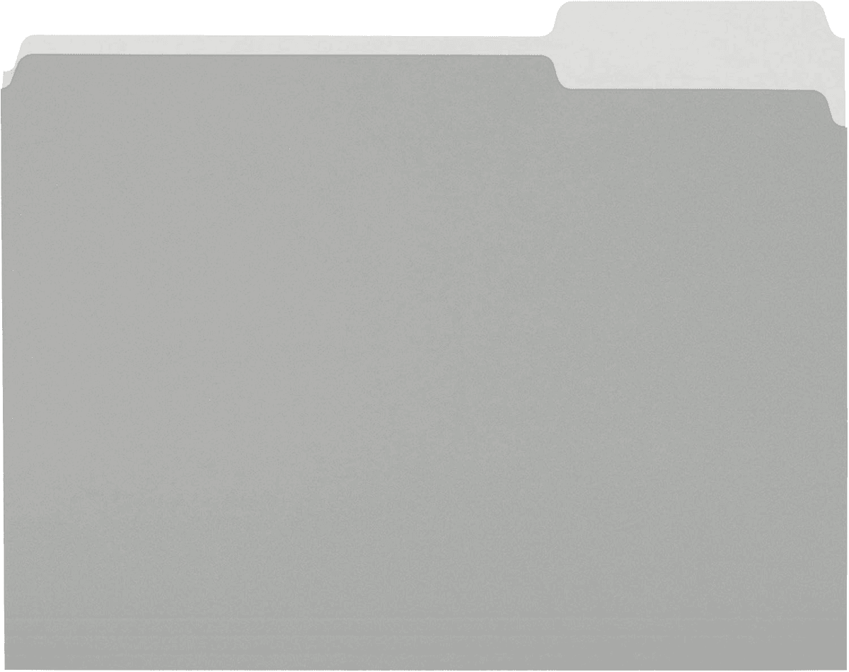 Amazon Basics Letter-Size 1/3-Cut File Folders, Gray, 36-Pack