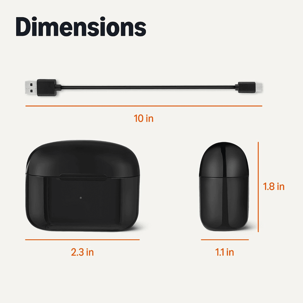 Amazon Basics Bluetooth 5.4 True Wireless Earbuds, Black image 5
