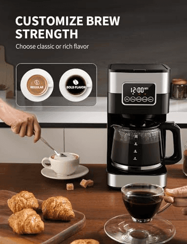 SHARDOR 10-Cup Programmable Coffee Maker image 4