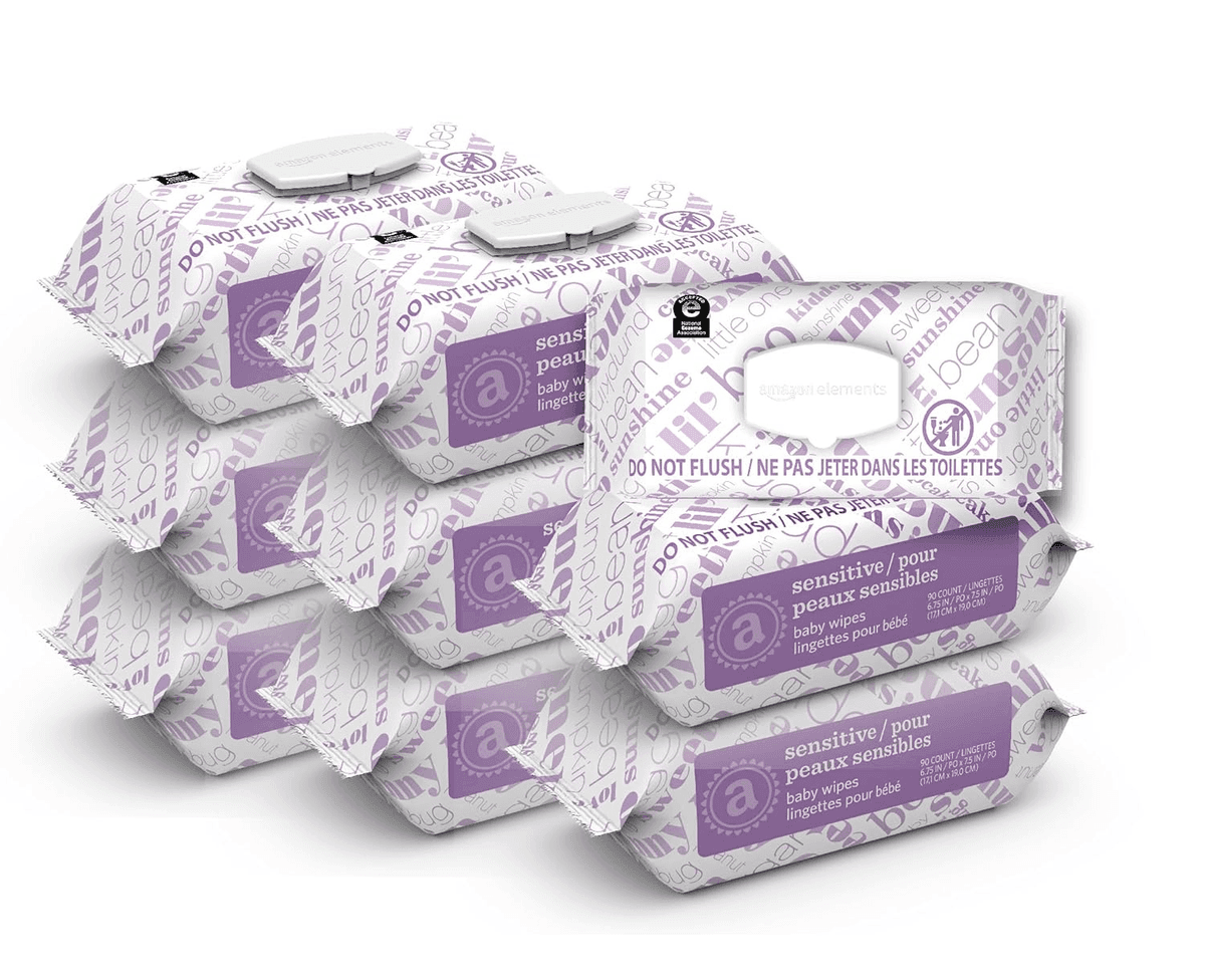 Amazon Elements Sensitive Unscented Baby Wipes - 810 Count