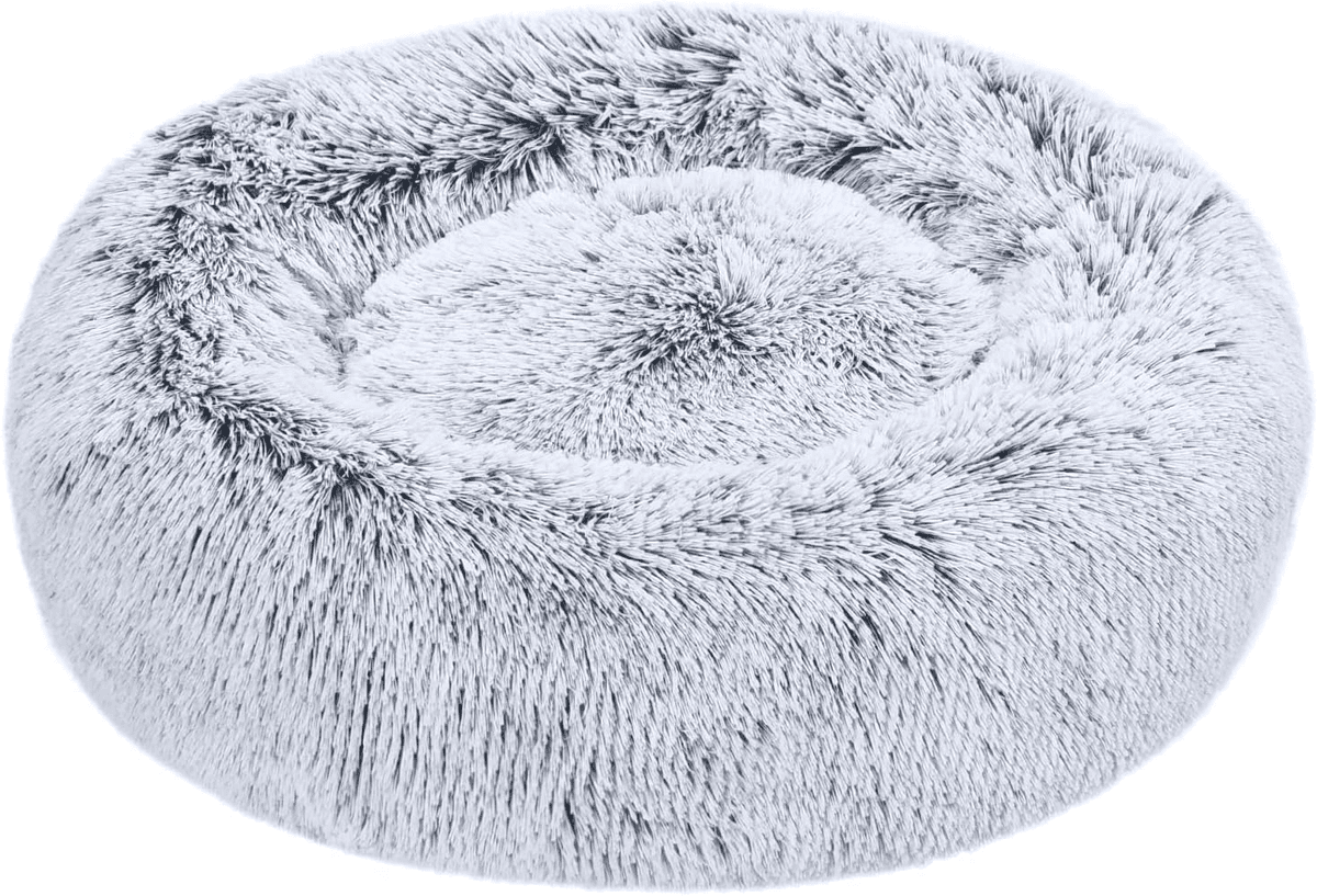 Amazon Basics 23-inch Washable Donut Pet Bed (Grey)