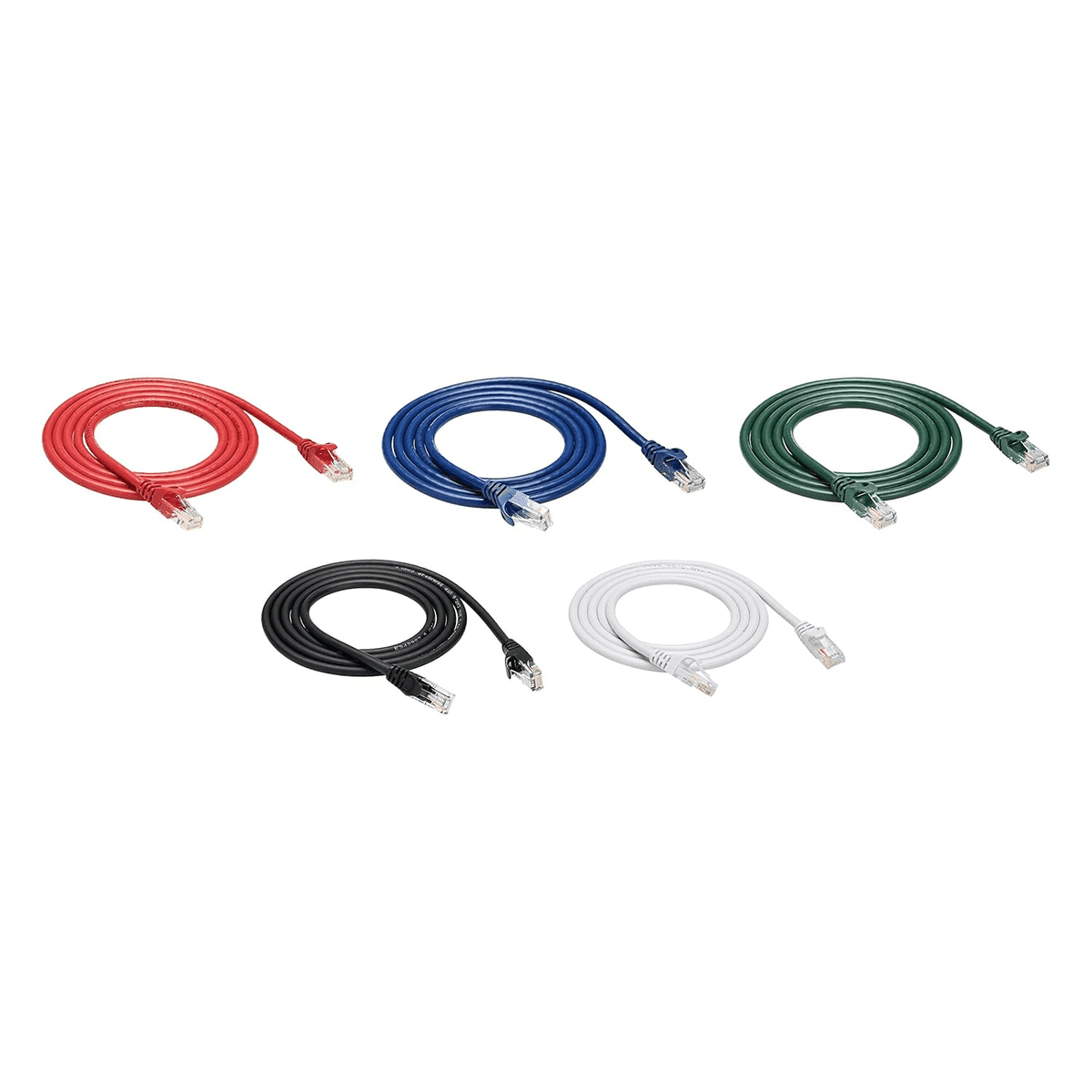 Amazon Basics 5-Foot Cat6 Ethernet Cables (Multicolor, 5-Pack)