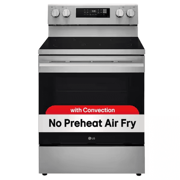 LG 30-inch 6.3 cu. ft. Smart Electric Range with Air Fry