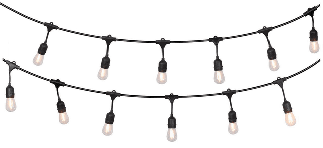 Harbor Breeze 48-ft Outdoor String Light with 18 LED Edison Bulbs image 3