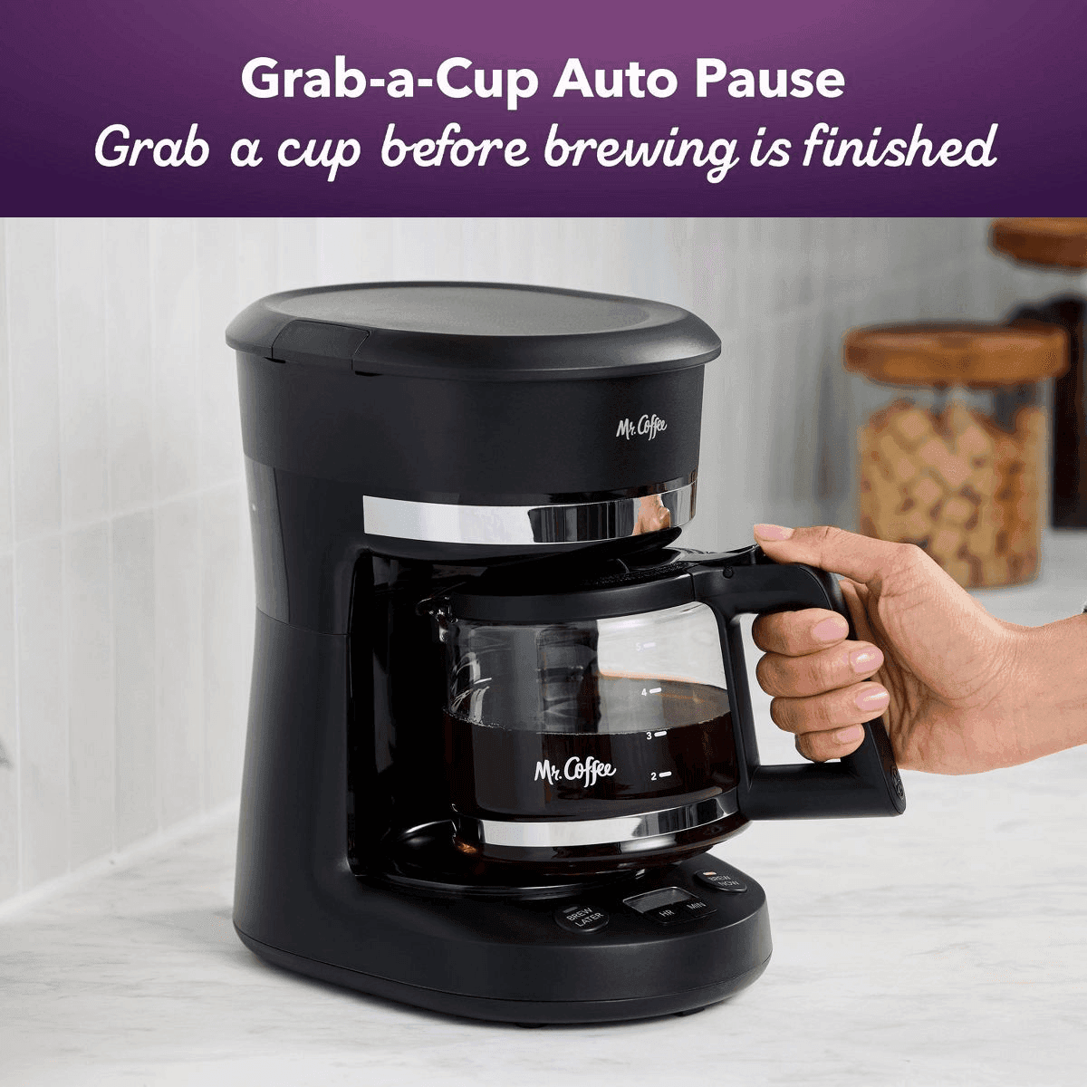 Mr. Coffee 5-Cup Programmable Coffee Maker (Black) image 3