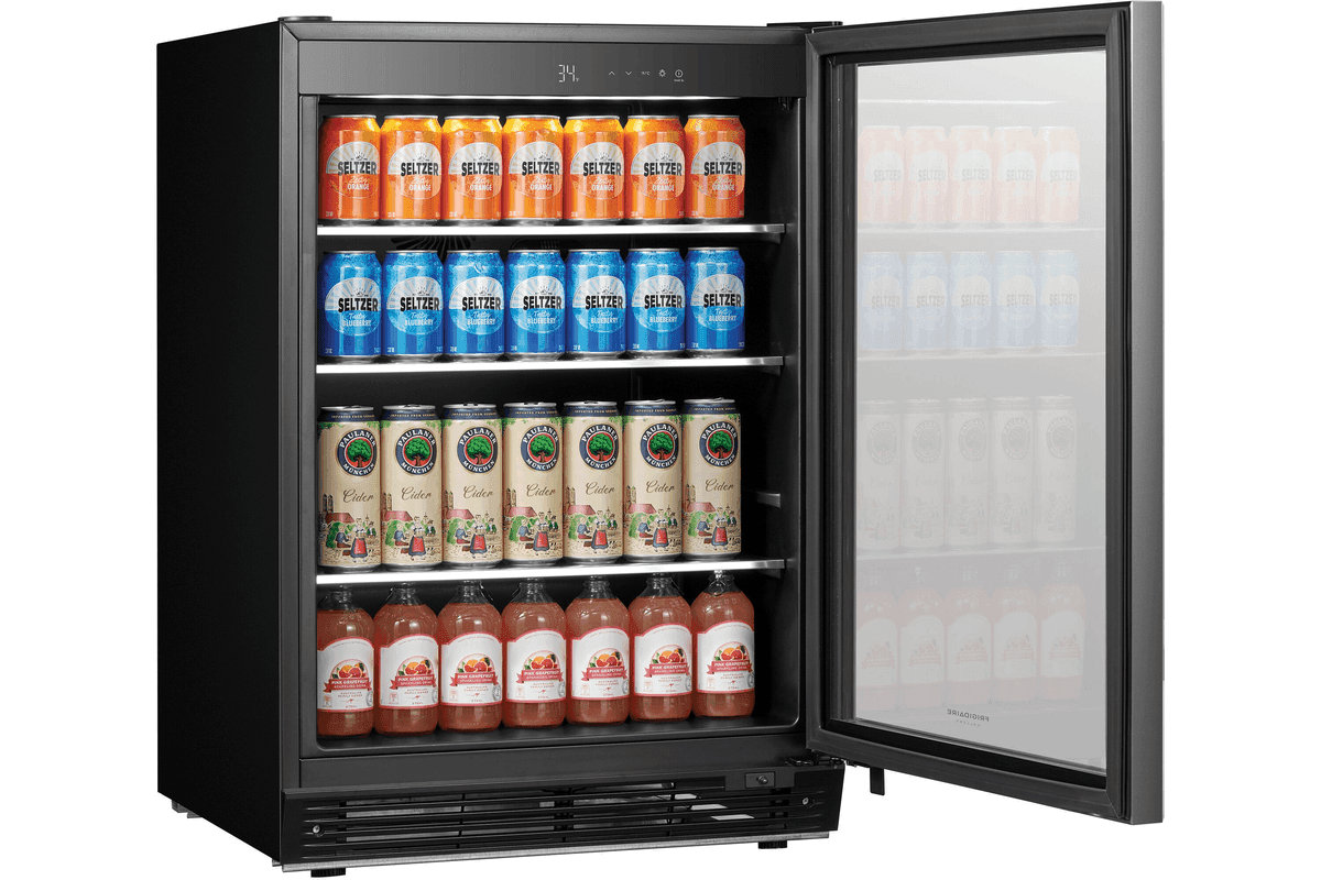 Frigidaire Gallery 185-Can Beverage Refrigerator (Stainless Steel)