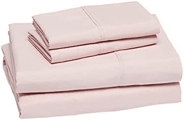 Amazon Basics Full Microfiber 4-Piece Sheet Set (Blush Pink) image 2