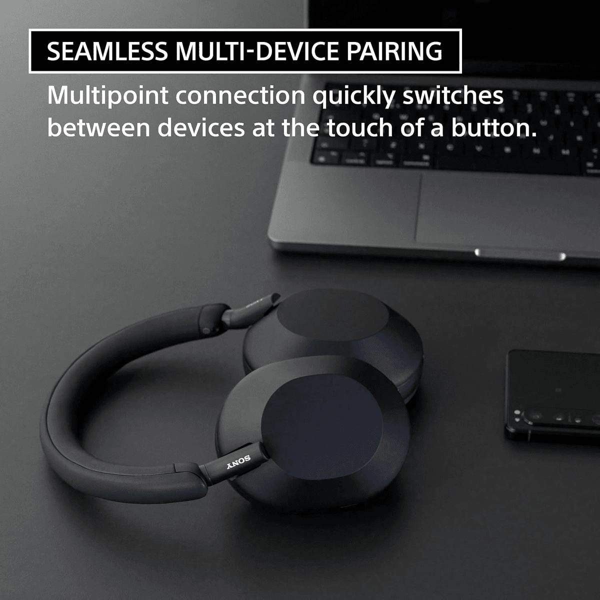 Sony WH-1000XM5 Wireless Noise-Canceling Headphones Black image 5
