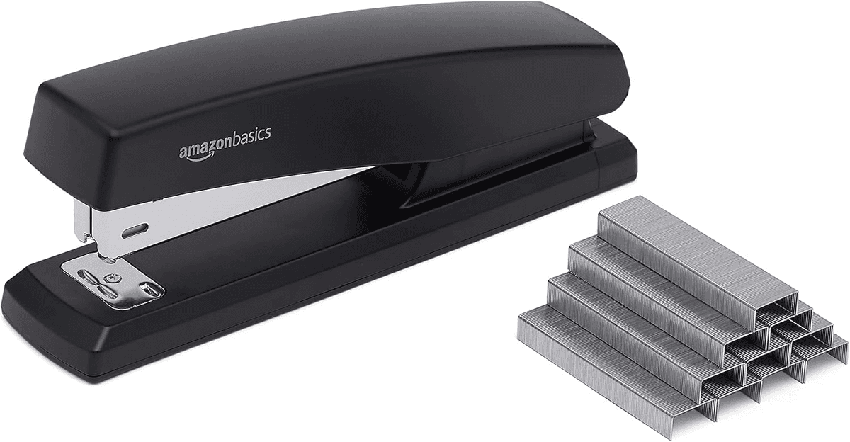 Amazon Basics 25-Sheet Desktop Staplers with 1000 Staples, 3-Pack image 4