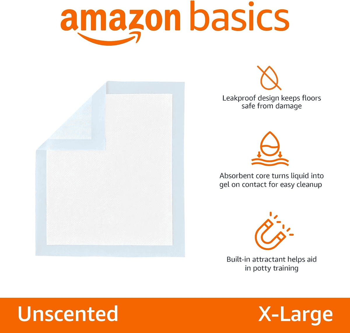 Amazon Basics XL Disposable Dog Training Pads, 15-Pack image 2