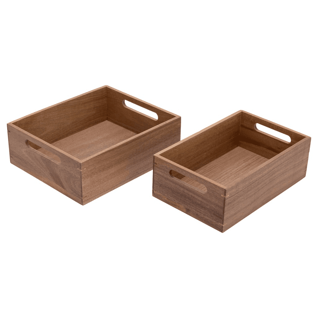 Seville Classics 9-Piece Acacia Organizer Starter Set image 5
