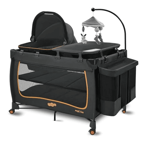 Pamo Babe 6-in-1 Baby Pack and Play with Bassinet image 2