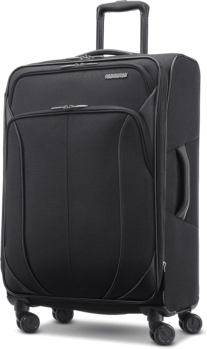 American Tourister 4 KIX 2.0 24-Inch Spinner Luggage (Black)