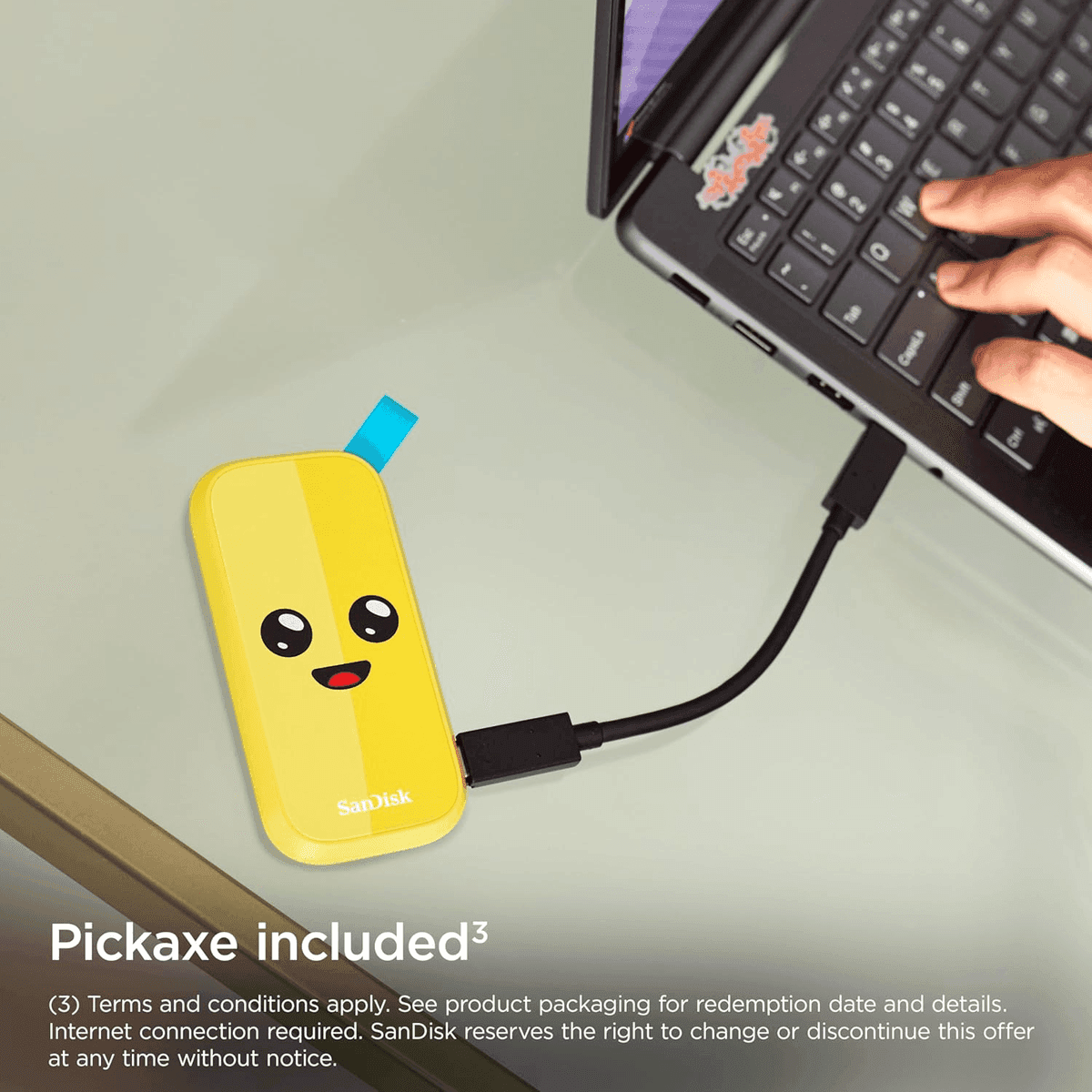 SanDisk 2TB Fortnite Peely Portable SSD image 3