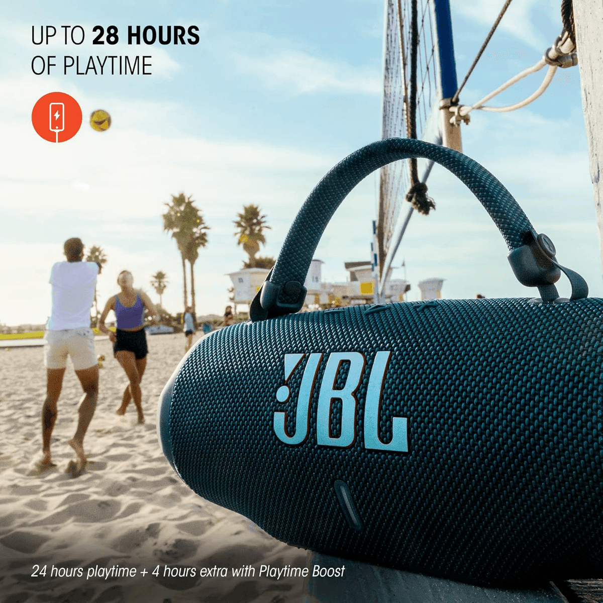 JBL Charge 6 Waterproof Portable Bluetooth Speaker (Black) image 4