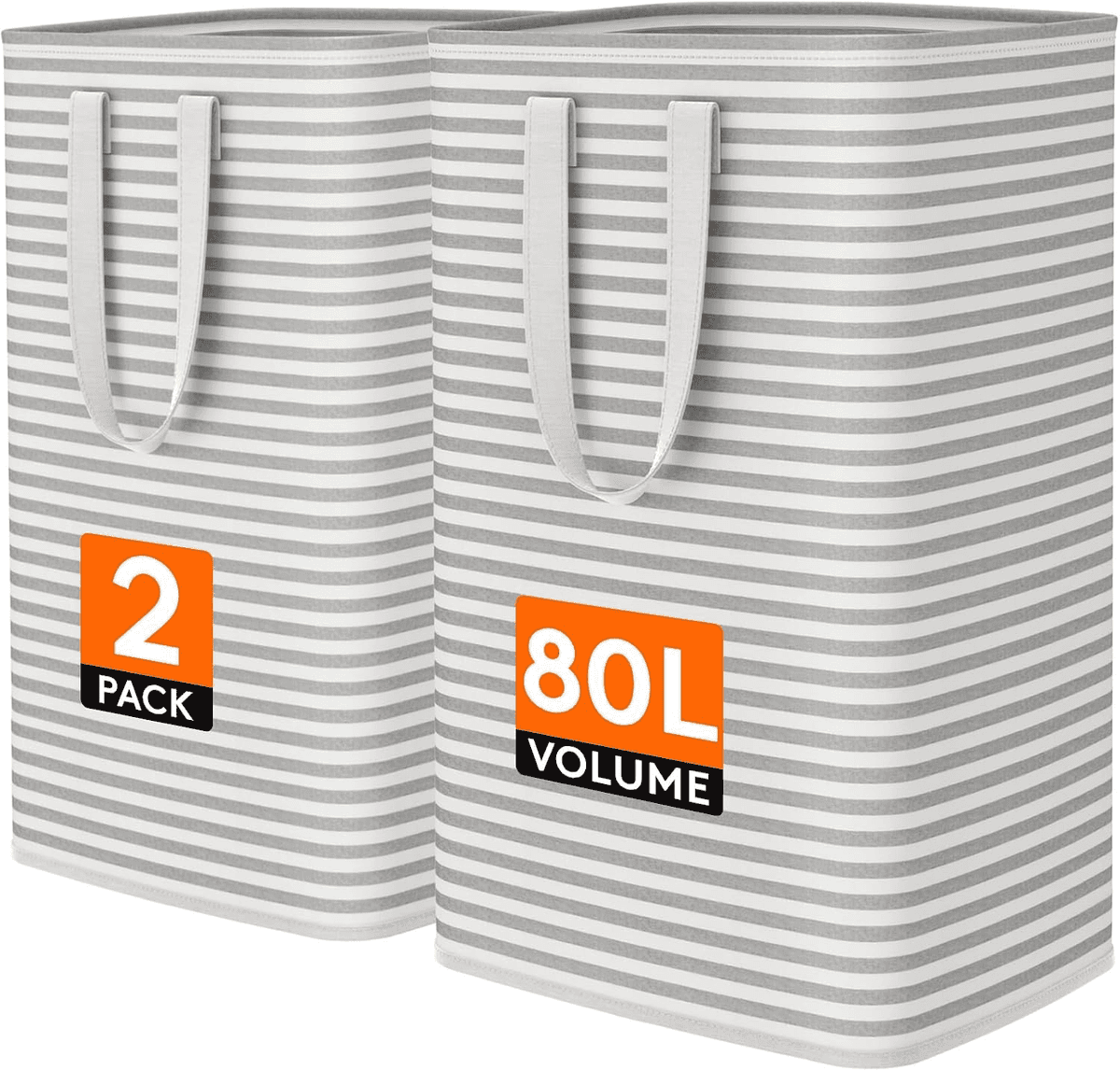 Lifewit 80L Collapsible Laundry Hampers, 2-Pack