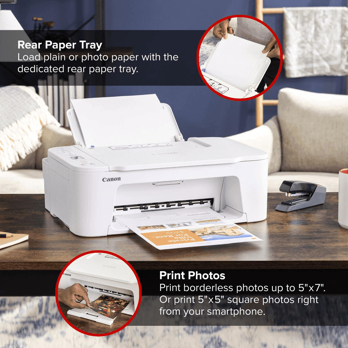 Canon PIXMA TS3722 Wireless All-In-One Inkjet Printer for Home Office image 4