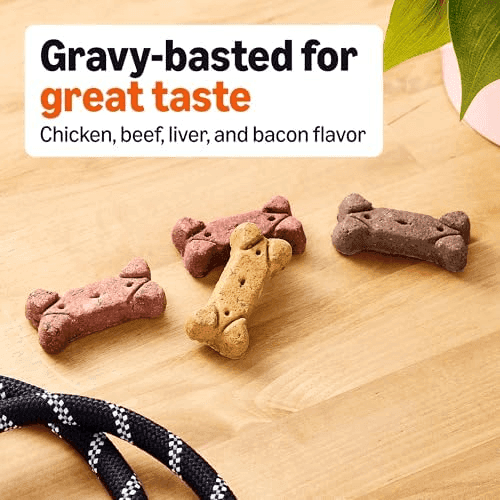 Amazon Basics Gravy-Basted Crunchy Dog Biscuits, 5 lb image 2