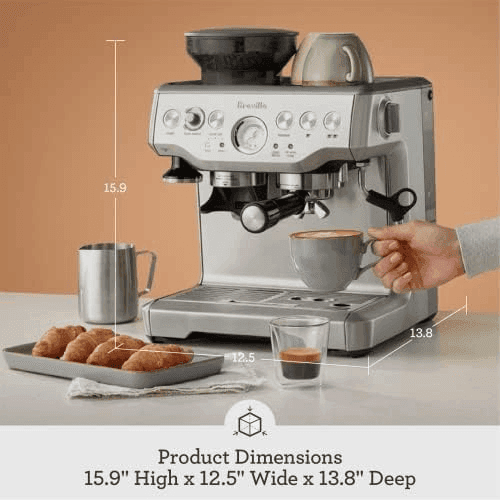 Breville Barista Express Espresso Machine BES870XL, Brushed Stainless Steel image 4