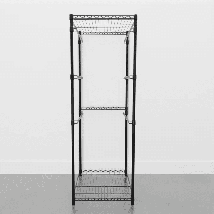 SafeRacks Storage Bin Rack, 5 Tote Capacity, NSF Certified - Black image 3