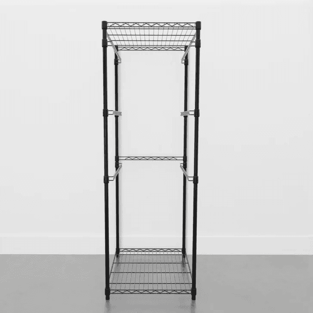 SafeRacks Storage Bin Rack, 5 Tote Capacity, NSF Certified - Black image 3