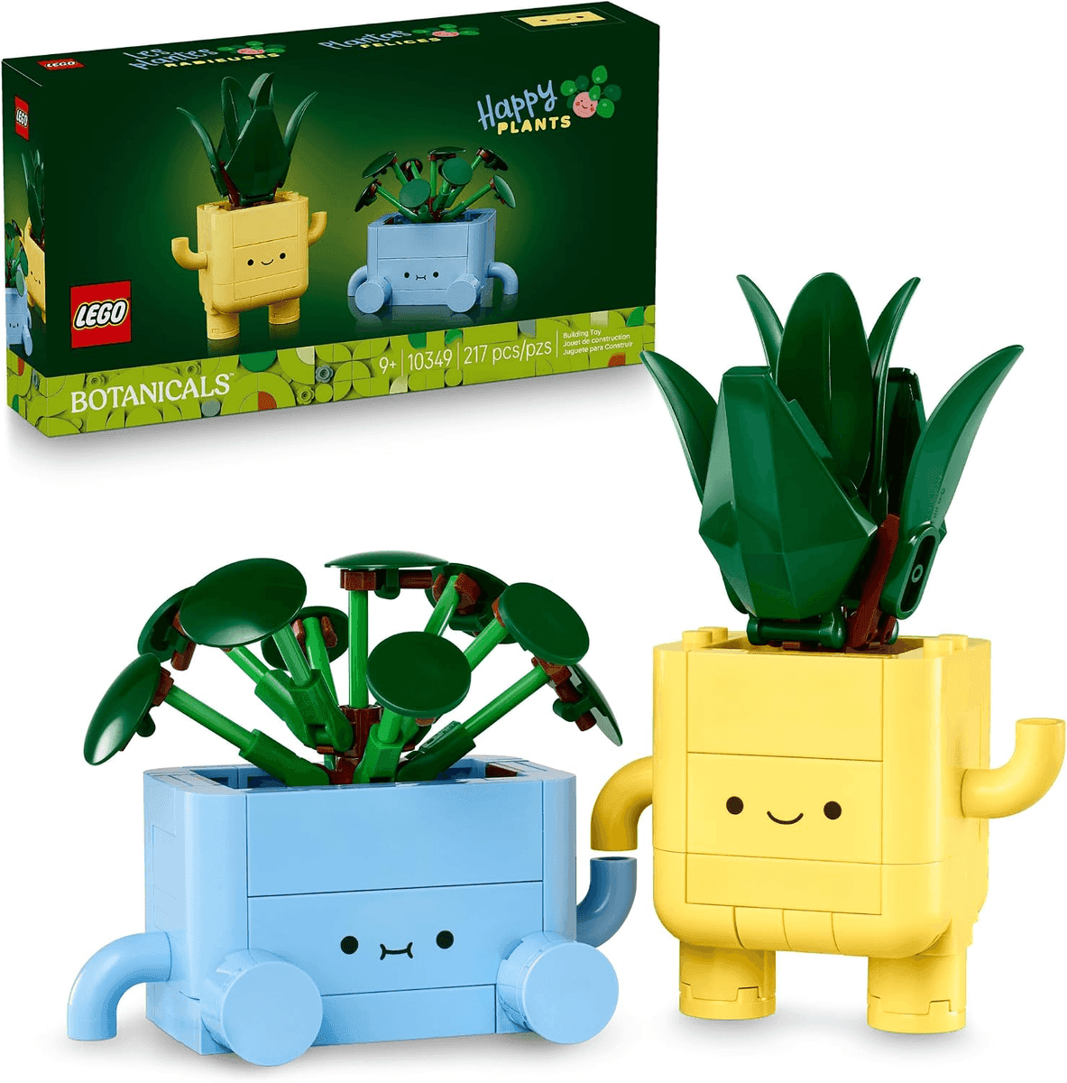 LEGO Botanicals Happy Plants Building Set 10349, 217 Pieces
