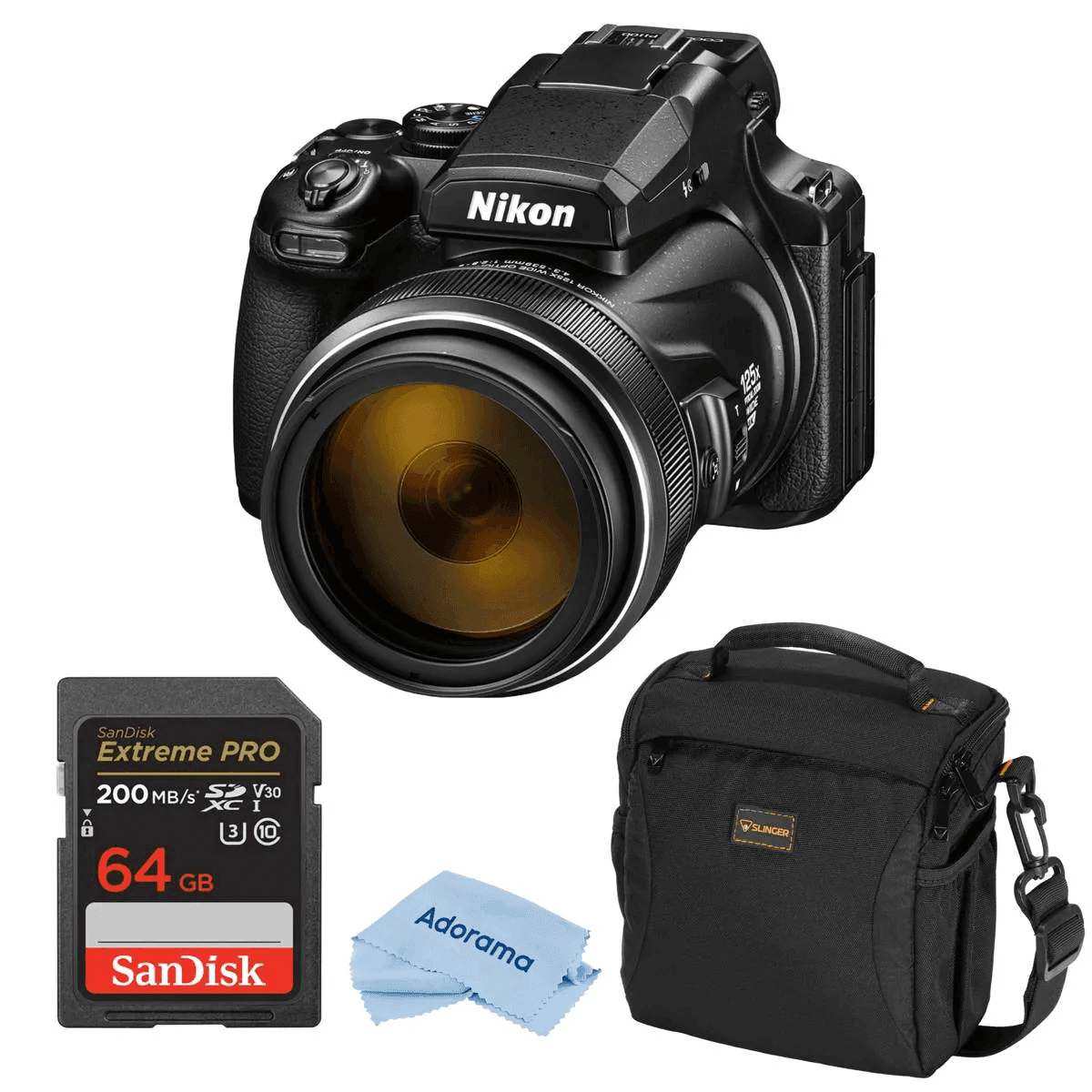 Nikon COOLPIX P1100 125x Zoom Camera Value Kit