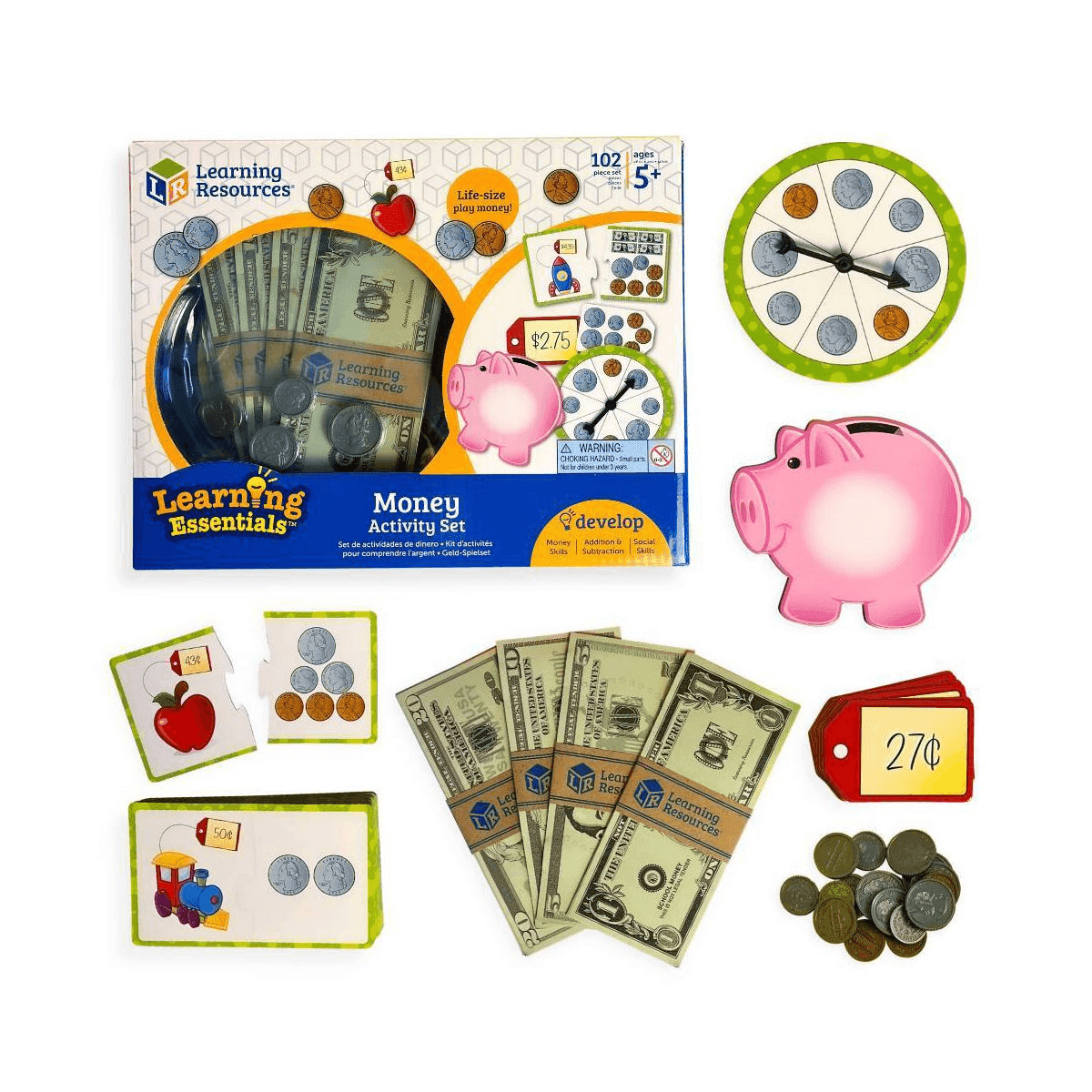 Learning Resources Money Activity Set, 102 Pieces
