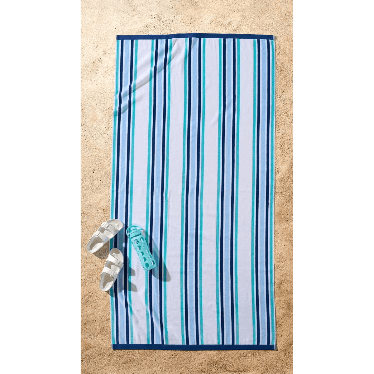 Better Homes & Gardens 72 x 38-Inch Oversized Beach Towel, Blue image 3