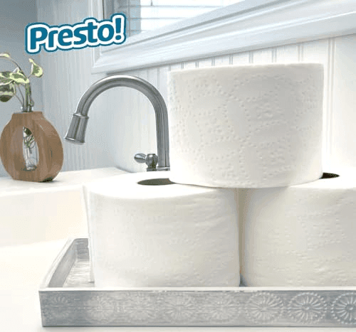 Presto! Ultra-Soft 2-Ply Toilet Paper, 24 Family Mega Rolls image 4